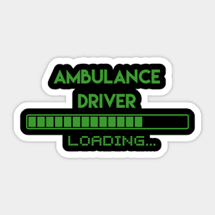 Ambulance Driver Loading Sticker